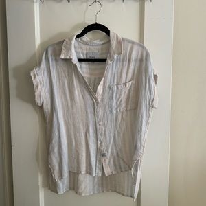 Rails Striped Collar Shirt